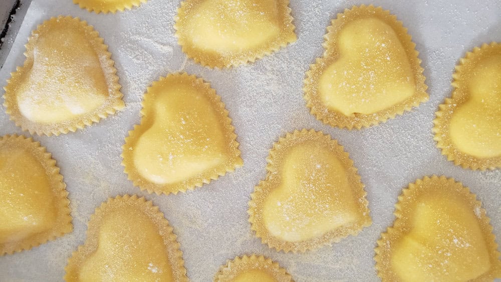 Heart Shaped Pasta - Credit Pasta Sisters