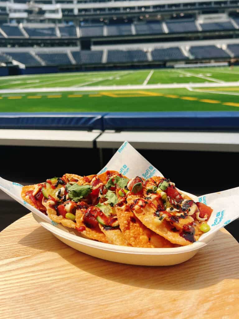 Poke Nachos at SoFi Stadium