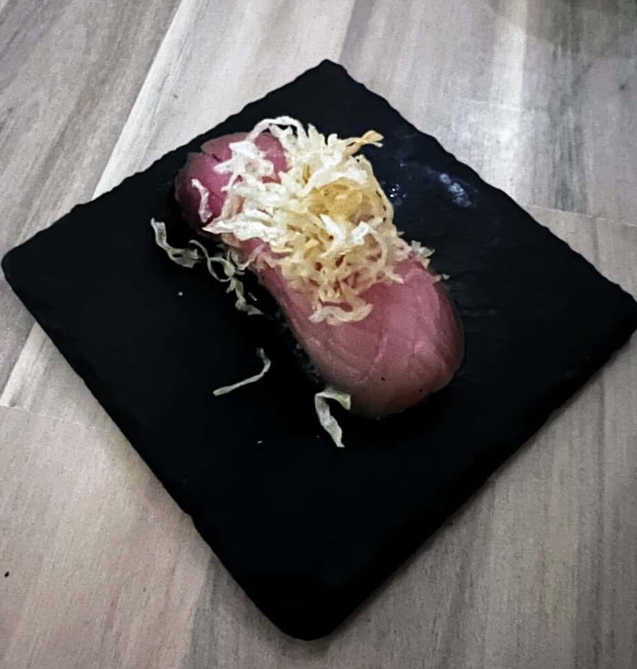 Albacore with Crispy Onions Sushi by Scratch