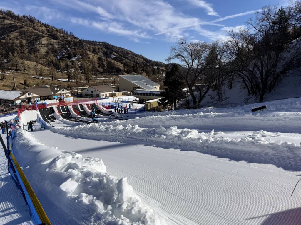 Tubing from Above Yeti Snow Play