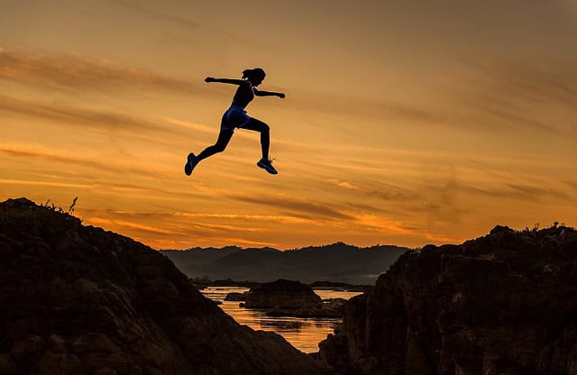 Woman Jumping